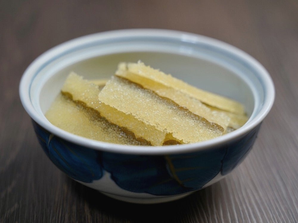 豊洲市場直卸海鮮通販子持ち昆布 醤油漬け 30枚450g前後